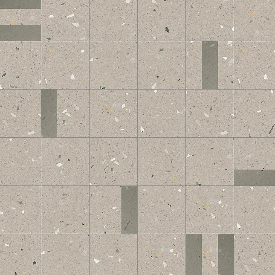 Carrelage sol / mur effet terrazzo 20x20 cm Croccante Eclair Sesamo - Patchwork (vendu par boite de 1m2)-Eiffel art construction Best