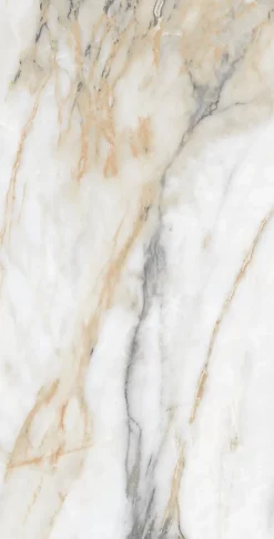 Limcaro Carrelage sol / mur effet marbre blanc CHINA GOLD l.60 x L.120 cm Brilliant