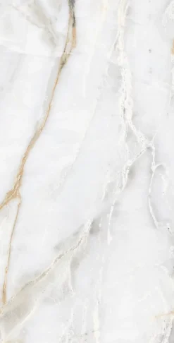 Limcaro Carrelage sol / mur effet marbre blanc CHINA GOLD l.60 x L.120 cm Brilliant