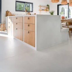 Aelle Carrelage Carrelage sol / mur effet béton ciré naturel 80x80 cm Boost natural Kaolin