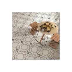 Aelle Carrelage Carrelage sol / mur effet ciment 20x20 cm FIYI BLANCO NASSAU