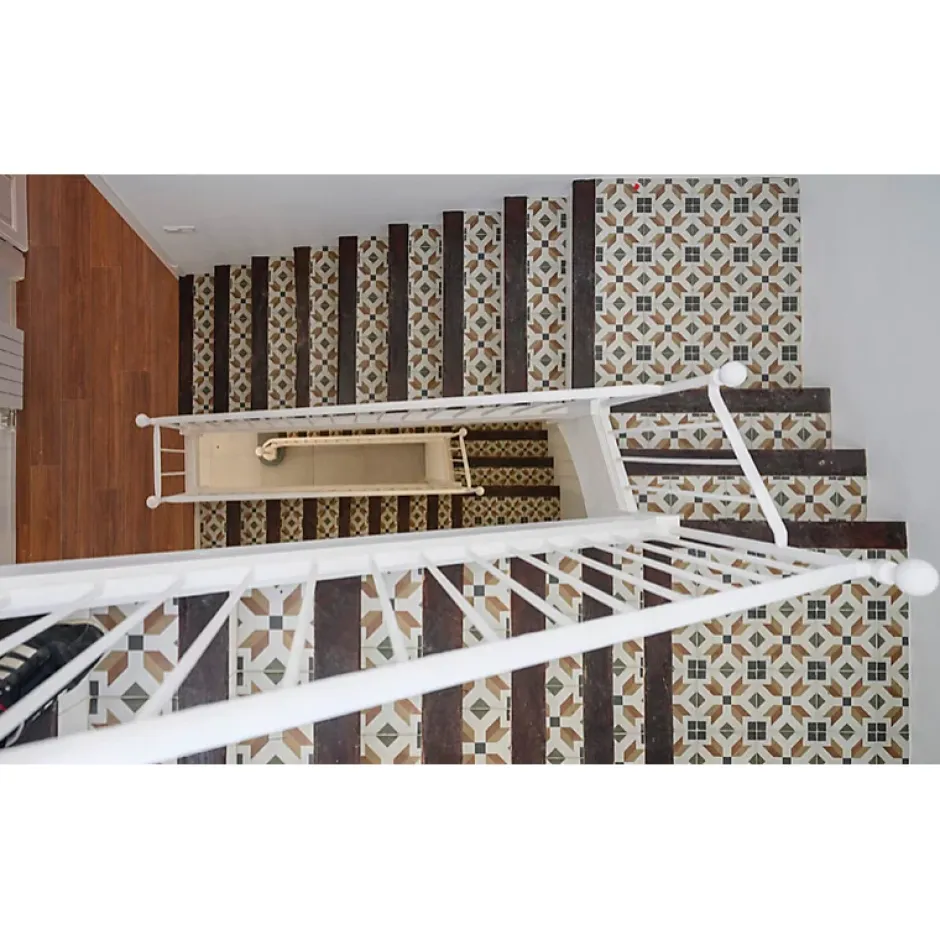 Aelle Carrelage Carrelage sol / mur effet ciment motif coloré 20x20 cm ART NOUVEAU EMPIRE COLOUR