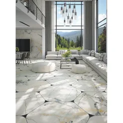 Aelle Carrelage Carrelage sol / mur effet marbre mate 120x120 cm MARBLELOUS R 120x120 cm