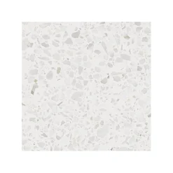 Carrelage sol / mur effet terrazzzo blanc 20x20 cm STRACCIATELLA BATTUTO NACAR (vendu par boite 1m2)-Eiffel art construction Discount