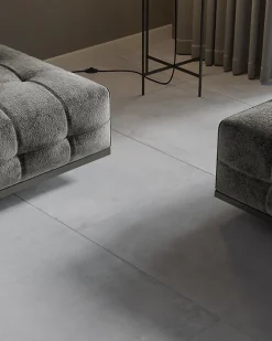 Limcaro Carrelage sol / mur effet béton gris EPOCH SILVER l.60 x L.120 cm Mat