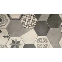 Eiffel art construction Carrelage sol / mur effet ciment 20x20 cm TERRA OTTAGONO