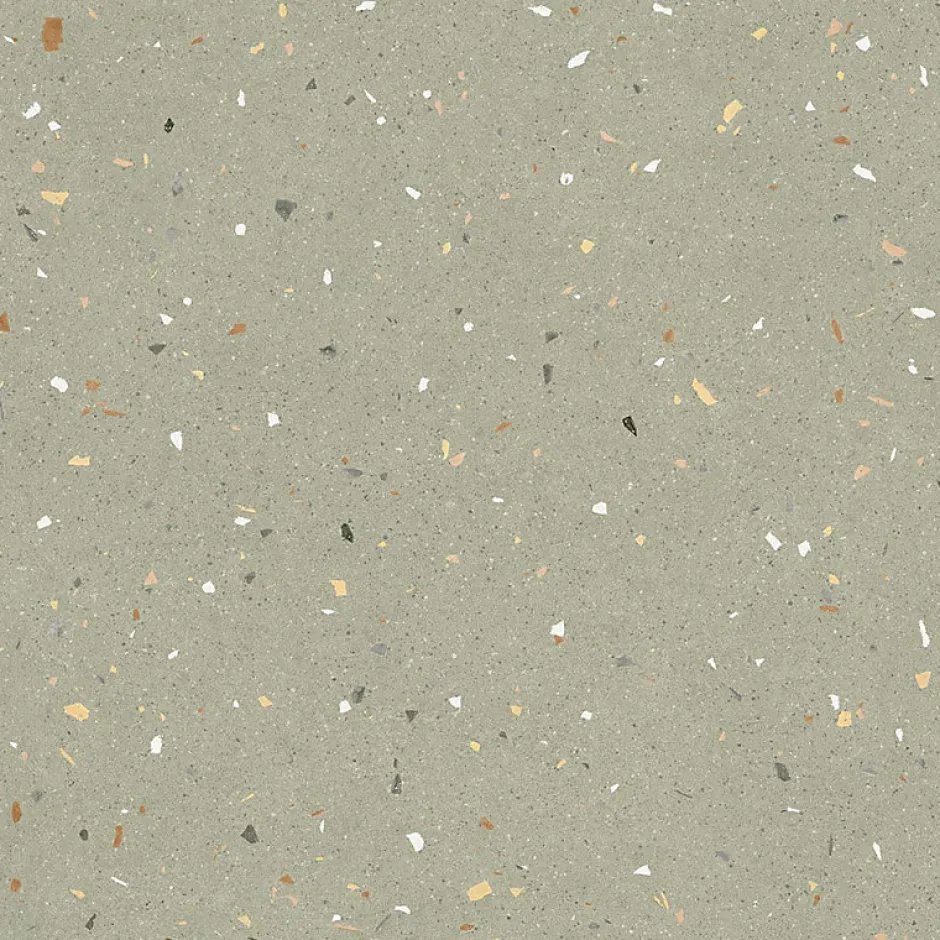 Eiffel art construction Carrelage sol / mur effet terrazzo 80x80 cm Croccante-R Menta(vendu par boite de 1.28m2)