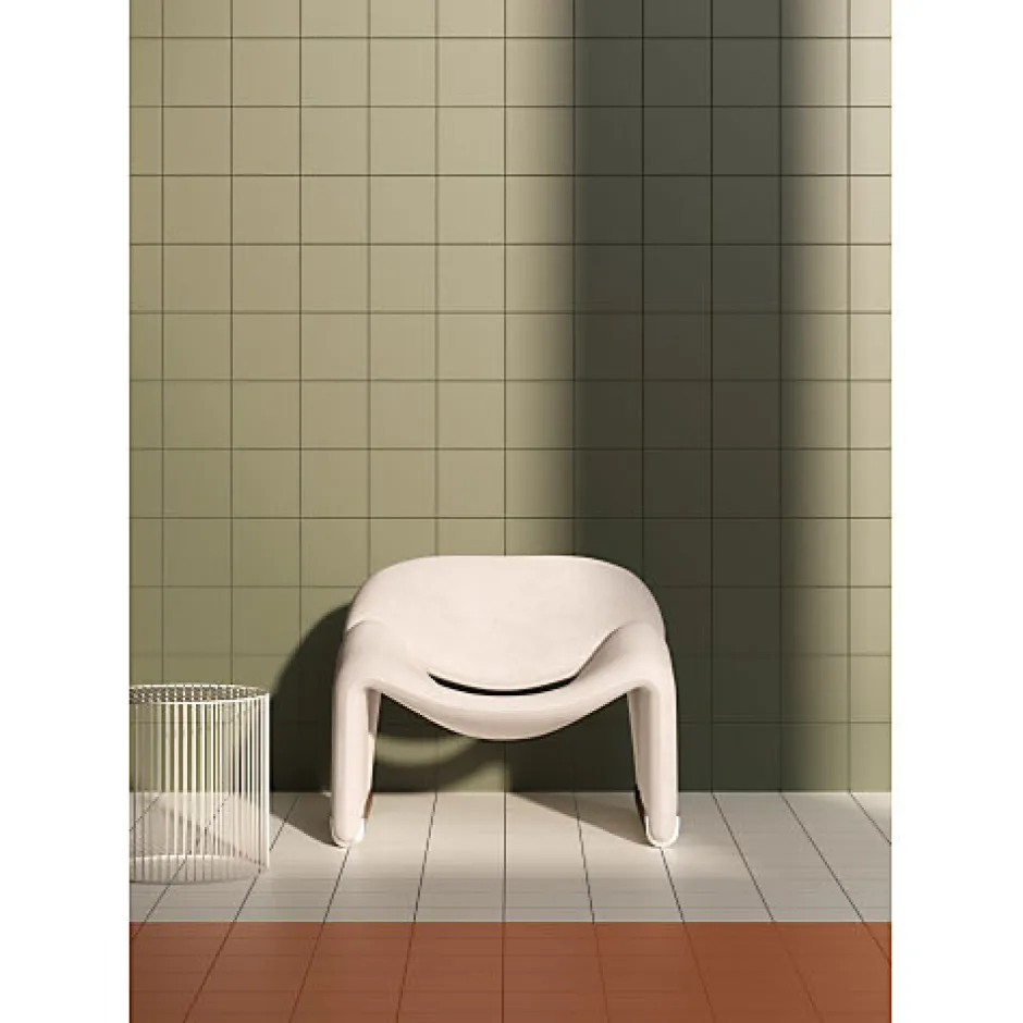 Eiffel art construction Carrelage sol / mur effet terrazzo 80x80 cm Croccante-R Menta(vendu par boite de 1.28m2)