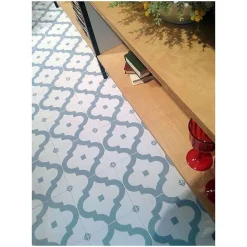 Carrelage sol / mur effet ciment bleu 20x20 cm MAORI LADAKHI CIELO-Aelle Carrelage Online