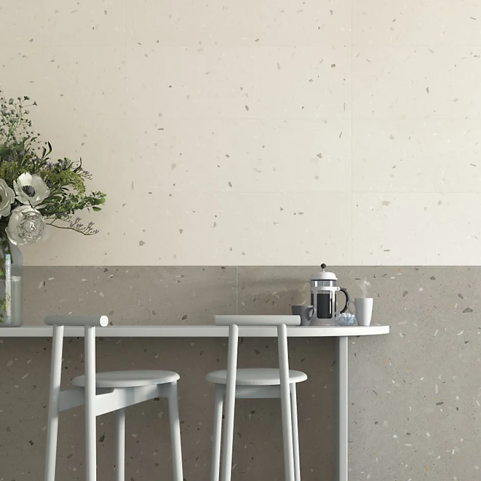 Carrelage sol / mur effet terrazzo 120x120 cm Croccante-R Sesamo(vendu par boite de 1.44m2)-Eiffel art construction New