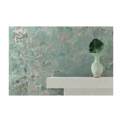 Carrelage sol / mur effet marbre vert turquoise 120x120 cm FOYER ROYAL GREEN AMA-Aelle Carrelage Discount