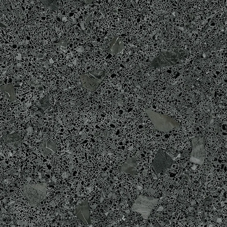 Carrelage sol / mur effet terrazzo noir 80x80 cm MISCELA R GRAFITO(vendu par boite de 1.28m2)-Eiffel art construction Sale