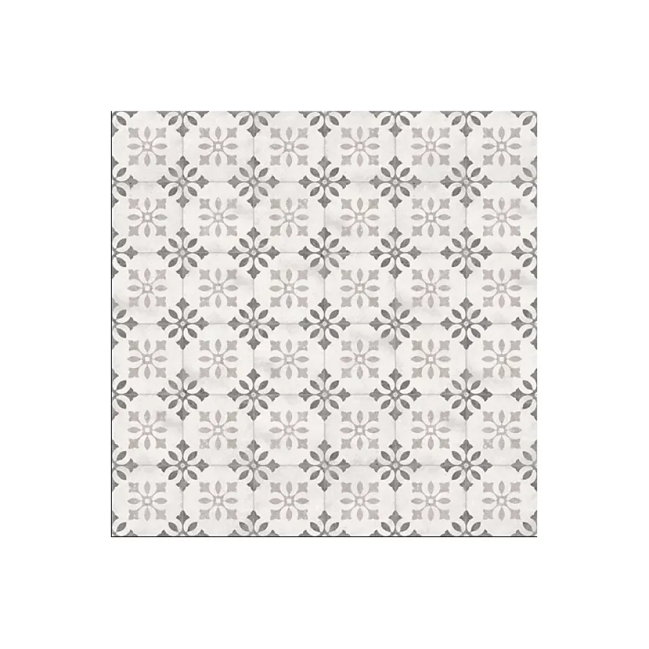 Carrelage sol / mur effet ciment 20x20 cm PUKAO BLANCO NASSAU-Aelle Carrelage New