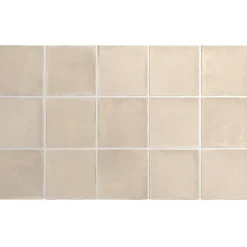 Aelle Carrelage carrelage sol / mur effet zellige bejmat beige 10x10 cm mate ARGILE SIENA 10x10 cm