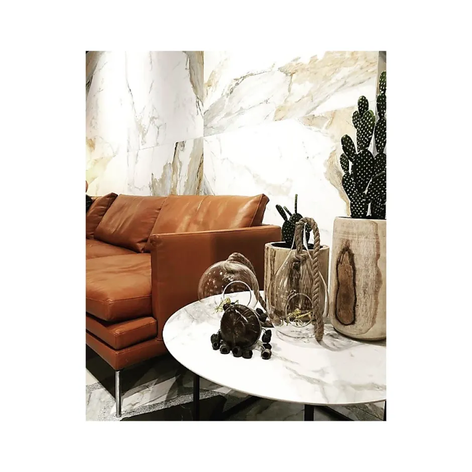 Carrelage sol / mur effet marbre 120x120 cm NIKOI KIRUNA-Aelle Carrelage Online