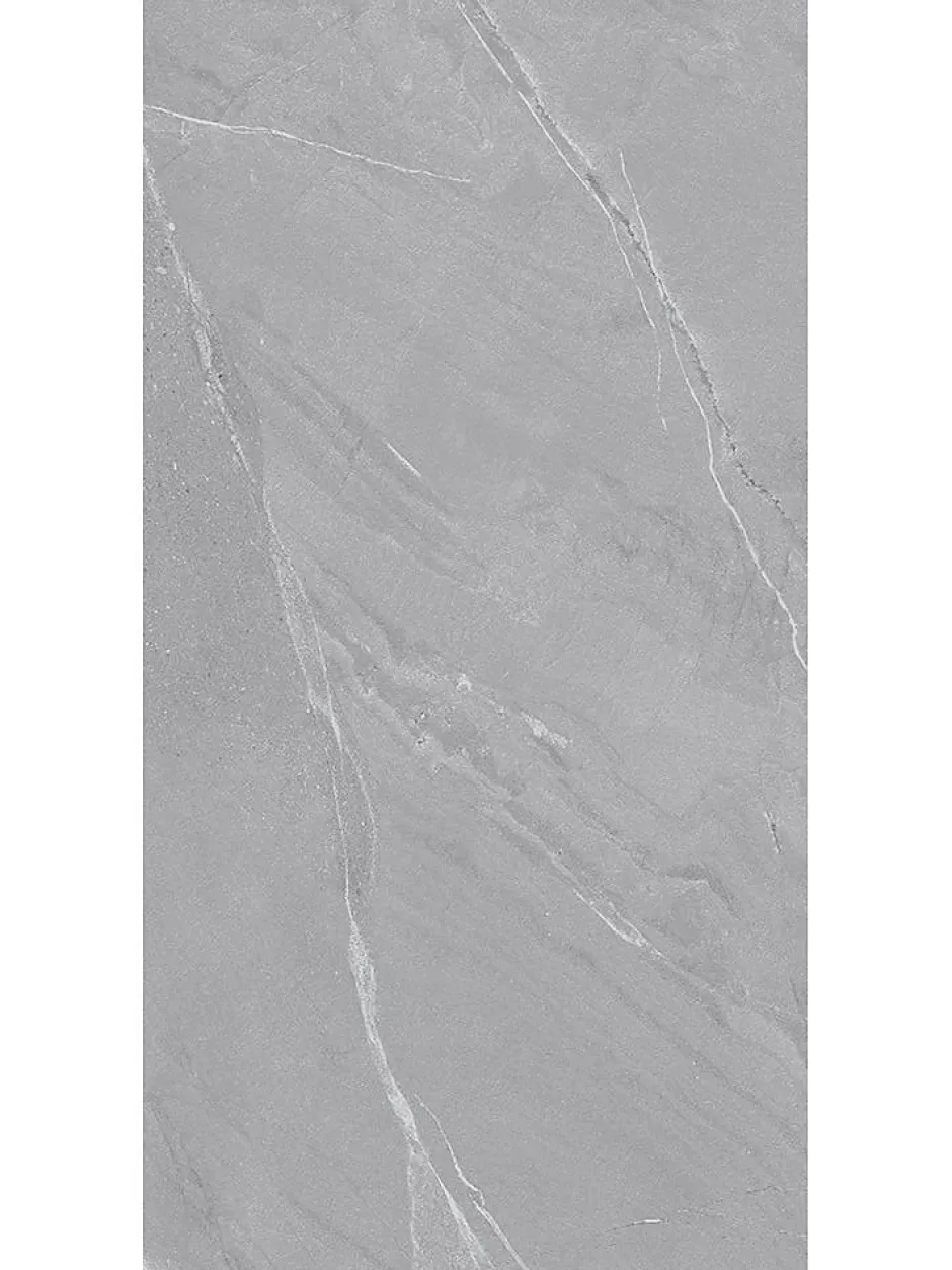 Limcaro Carrelage sol / mur effet marbre gris LAGOM GREY l.60 x L.120 cm Mat