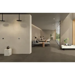 Carrelage sol / mur effet béton ciré naturel 120x120 cm Boost natural umber-Aelle Carrelage New