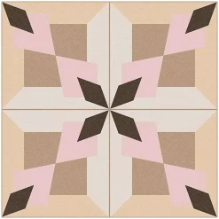 Aelle Carrelage Carrelage sol / mur effet ciment 20x20 cm 1900 MORERA BEIGE