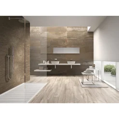 Aelle Carrelage Carrelage sol / mur effet métal cuivre 60x120 cm IONIC COPPER