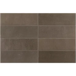 Aelle Carrelage Carrelage sol / mur effet zellige bejmat marocain 5X15 cm marron mate FANGO CHOCO