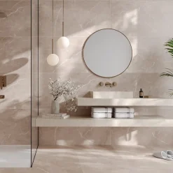 Limcaro Carrelage sol / mur effet marbre BODO BEIGE l.60 x L.120 cm Mat