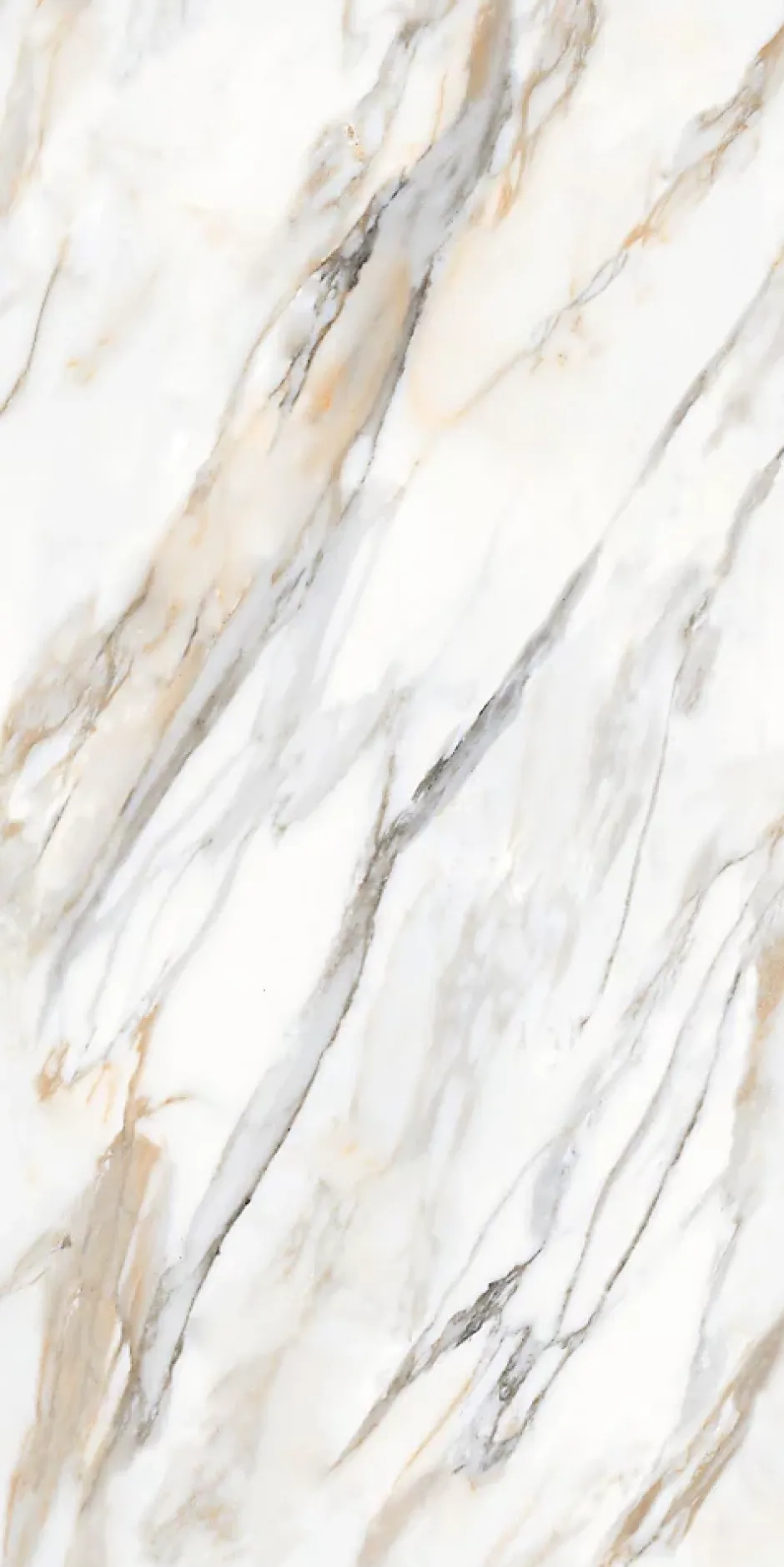 Limcaro Carrelage sol / mur effet marbre blanc ZEBRINO GOLD l.60 x L.120 cm Brillant