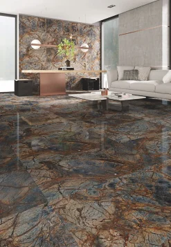 Limcaro Carrelage sol / mur effet marbre ESPINA l.60 x L.120 cm Brillant