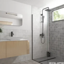 Aelle Carrelage carrelage sol / mur effet zellige bejmat 10x10 cm blanc gris mate ARGILE ICE