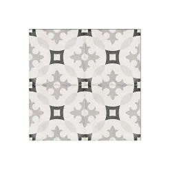 Carrelage sol / mur effet ciment motif gris 20x20 cm ART NOUVEAU KARLSPLATZ GREY-Aelle Carrelage Hot