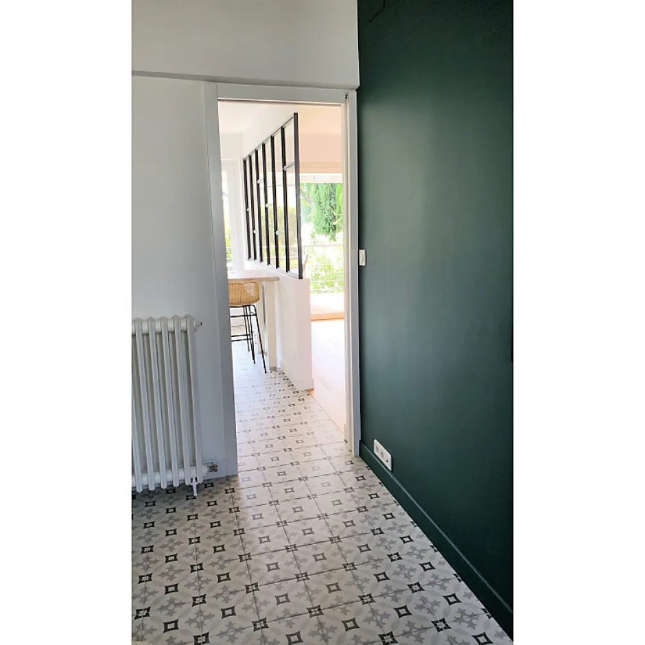 Carrelage sol / mur effet ciment motif gris 20x20 cm ART NOUVEAU KARLSPLATZ GREY-Aelle Carrelage Hot