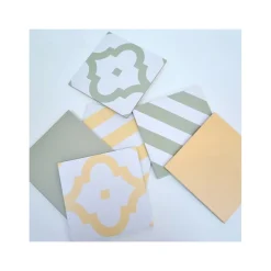 Carrelage sol / mur effet ciment jaune 20x20 cm MAORI LADAKHI JAUNE-Aelle Carrelage Online