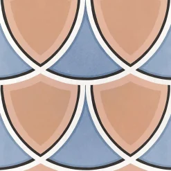 Eiffel art construction Carrelage sol / mur effet ciment 20x20 cm CAPRICE DECO ISLAND COLOURS(vendu par boite de 1m2)