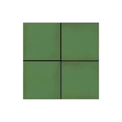 Carrelage sol / mur effet ciment uni vert 20x20 cm 1900 VERDE-Aelle Carrelage Discount