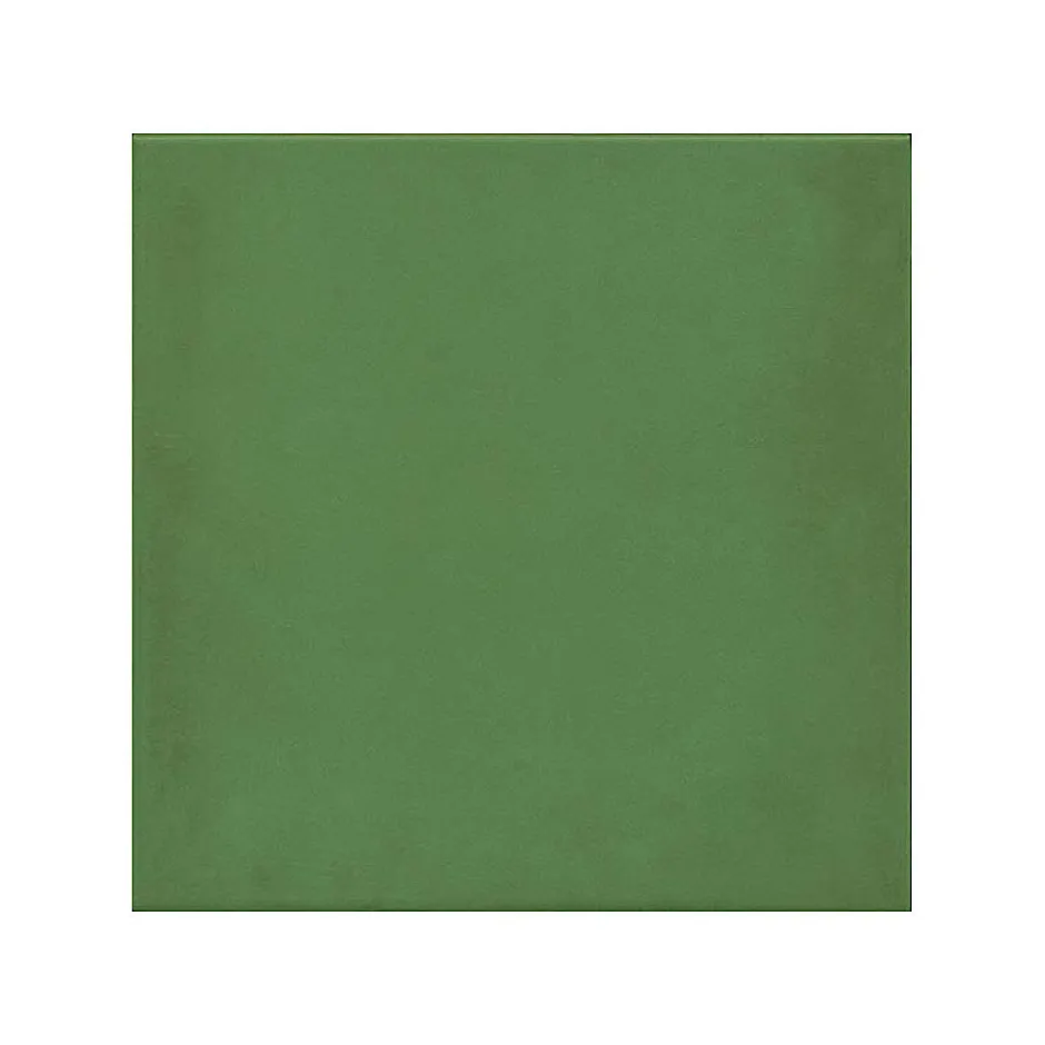 Carrelage sol / mur effet ciment uni vert 20x20 cm 1900 VERDE-Aelle Carrelage Discount