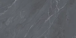 Carrelage sol / mur effet marbre gris LAGOM ANTHRACITE l.60 x L.120 cm Mat-Limcaro