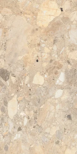 Limcaro Carrelage sol / mur effet marbre beige BRIZEIT BEIGE l.60 x L.120 cm Brillant