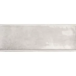 Aelle Carrelage Carrelage sol / mur effet zellige bejmat marocain 5X15 cm gris brillant 5X15 cm COCO AMBER GREY WALL