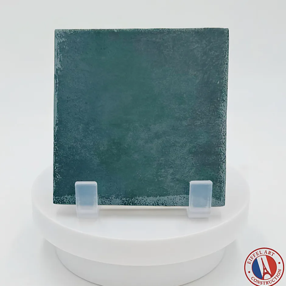 carrelage sol / mur effet zellige bejmat bleu 10x10 cm mate ARGILE GLACIER 10x10 cm-Aelle Carrelage Best