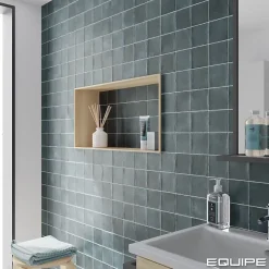 carrelage sol / mur effet zellige bejmat bleu 10x10 cm mate ARGILE GLACIER 10x10 cm-Aelle Carrelage Best