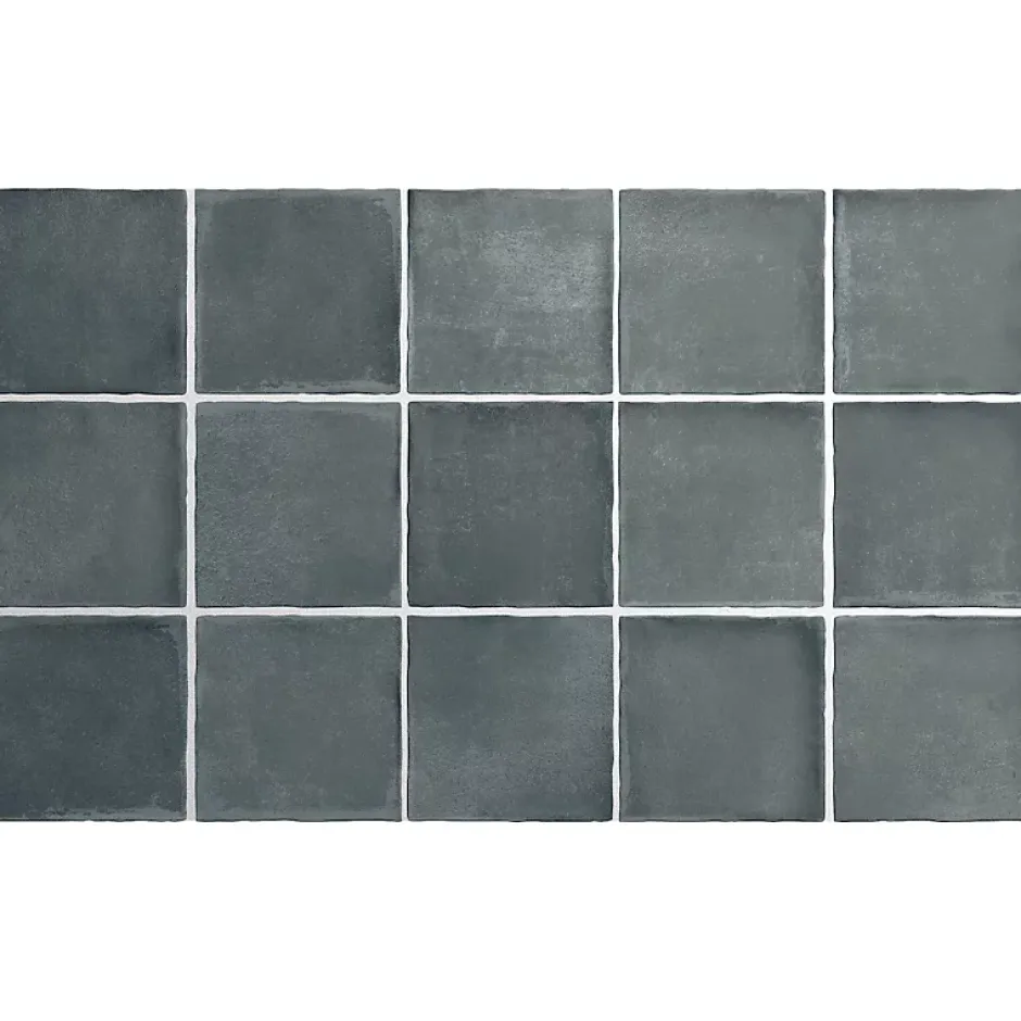 carrelage sol / mur effet zellige bejmat bleu 10x10 cm mate ARGILE GLACIER 10x10 cm-Aelle Carrelage Best