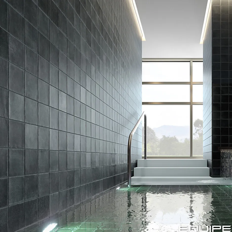 carrelage sol / mur effet zellige bejmat bleu 10x10 cm mate ARGILE GLACIER 10x10 cm-Aelle Carrelage Best