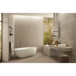 Aelle Carrelage Carrelage sol / mur effet béton ciré naturel 120x120 cm Boost natural ASH