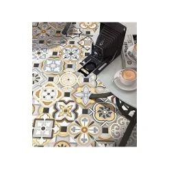 Aelle Carrelage Carrelage sol / mur effet ciment patchwork 20x20 cm VODEVIL OCTOGONO MUSICHALLS