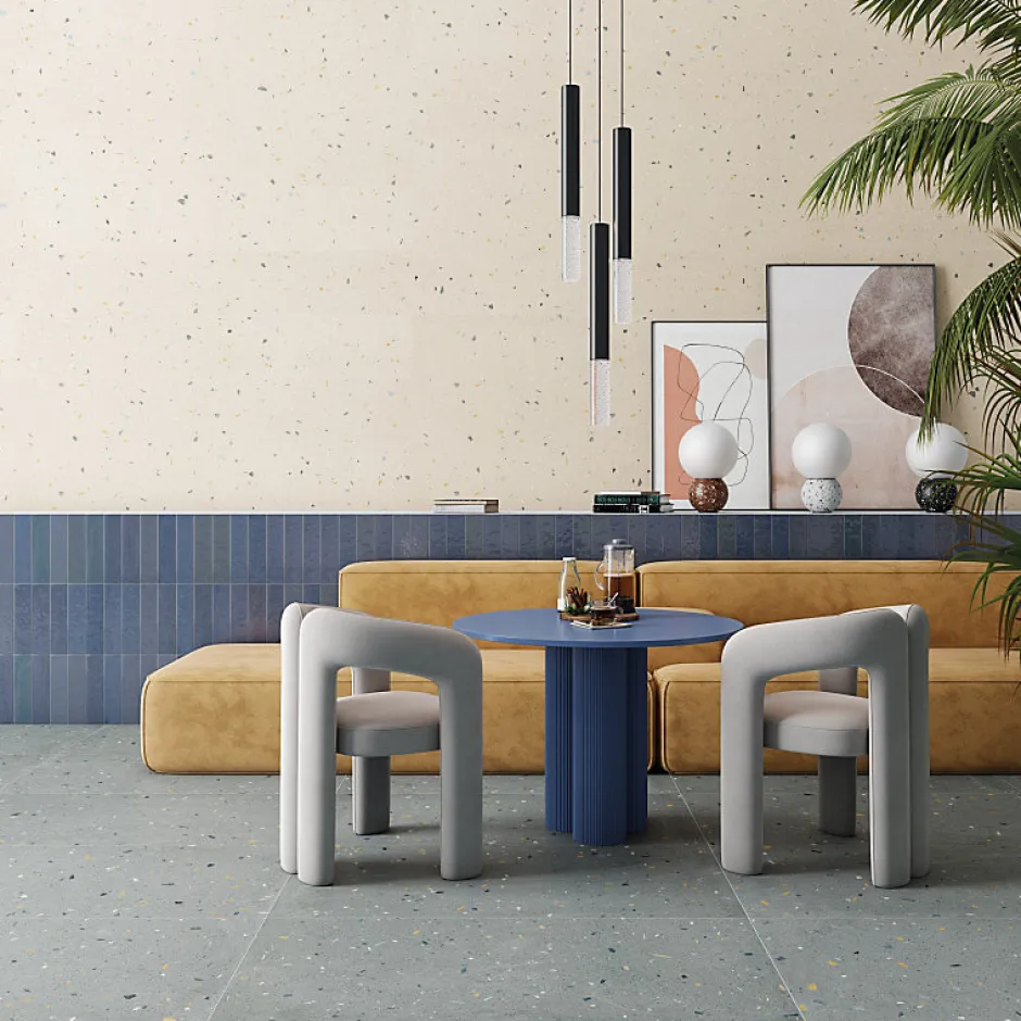 Carrelage sol / mur effet terrazzo 60x120 cm Croccante-R Arandano (vendu par boite de 1.44m2)-Eiffel art construction Sale