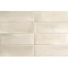 Aelle Carrelage Carrelage sol / mur effet zellige bejmat marocain 5X15 cm crème mate 5X15 cm COCO CANVAS MATT