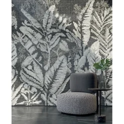 Aelle Carrelage Carrelage sol / mur effet marbre noir 120X120 cm - SCULTOREA Dark diamond J455