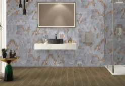 Carrelage sol / mur effet marbre métal MARMO METALLO l.60 x L.120 cm Mat-Limcaro