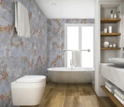 Carrelage sol / mur effet marbre métal MARMO METALLO l.60 x L.120 cm Mat-Limcaro