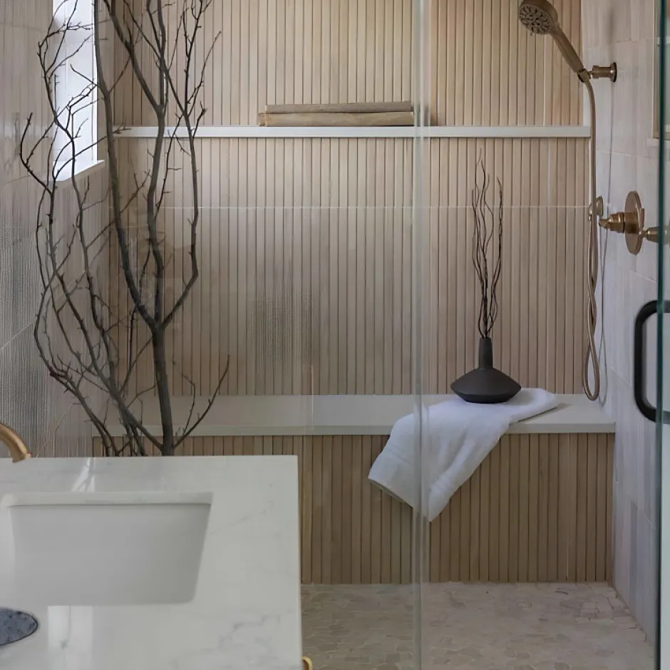 Carrelage sol / mur effet bois bambou relief 60x120 cm ARTWOOD RIBBON BONE-Aelle Carrelage Sale