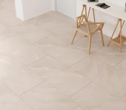 Carrelage sol / mur effet marbre beige LAGOM SAND l.60 x L.120 cm Mat-Limcaro New